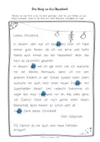 Vorschau - Arbeitsblätter - Brief ans Christkind - Brief an den Weihnachtsmann - Seite 1