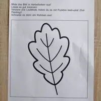 Vorschau - Mal- und Bastelvorlagen - Kunstidee Herbst Dot Painting - Seite 1