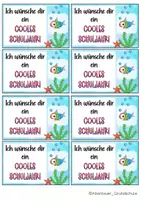 Vorschau - Mal- und Bastelvorlagen - Eiswürfel - Wünsche zum Schuljahresbeginn - Seite 1
