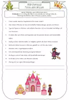 Vorschau - Arbeitsblätter - Märchenquiz mit Lösungen - Seite 1
