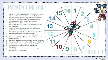 Vorschau - Arbeitsblätter - Spin it! Sprechanlass zum Thema Mediennutzung - Seite 1