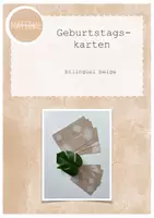Vorschau - Anderer Materialtyp - Geburtstagskarten bilingual englisch und deutsch MATERIALsammlung - Deckblatt