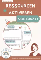 Vorschau - Arbeitsblätter - Lerncoaching: Ressourcenaktivierung - Arbeitsblatt - Deckblatt