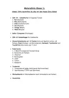 Vorschau - Lehrpläne/Lehrermaterial - Materialliste Schulmaterial Schulanfang Klasse 1 - Deckblatt