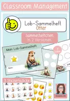 Vorschau - Arbeitsblätter - Lob Sammelheft Otterklasse Classroom management - Deckblatt