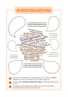 Vorschau - Arbeitsblätter - Bundesregierung: Wortwolke (kostenloses Arbeitsblatt zum Einstieg) #demokratiestärken - Deckblatt