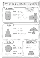 Vorschau - Poster - Merkblatt Zylinder, Kegel, Kugel, Halbkugel (und optional: Kegelstumpf) - Seite 3