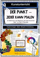 Vorschau - Arbeitsblätter - Der Punkt - Kleines Kunstprojekt (auch für Vertretungsstunden) - Deckblatt