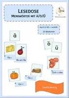 Vorschau - Fördermaterial/Inklusion - Lesedose Wörter mit ä/ö/ü - Deckblatt