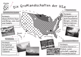 Vorschau - Arbeitsblätter - Großlandschaften der USA - Arbeitsblätter zur Kartenarbeit - Seite 3