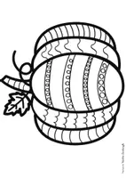Vorschau - Mal- und Bastelvorlagen - Kunst im Herbst: Muster Kürbis - Seite 3