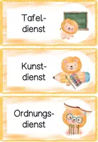 Vorschau - Merkblätter - Klassendienste „Löwenklasse“ – Dienste- / Ämter-Karten für Struktur & Verantwortung im Schulalltag mit dem Klassentier Löwe 🦁 - Seite 2