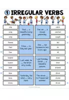 Vorschau - Stationenlernen - IRREGLUAR VERBS - Klammerkarten - Seite 3
