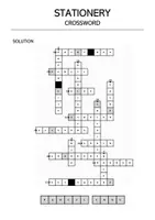 Vorschau - Arbeitsblätter - Stationery - Crossword - Seite 1
