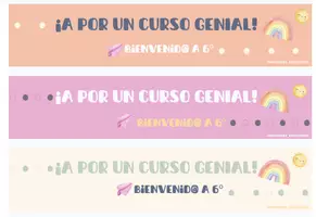 Vista previa - Decoración del aula - PULSERAS DE BIENVENIDA Curso escolar 25-26 - Portada