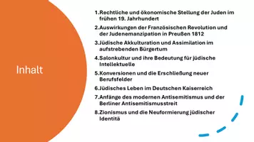 Vorschau - Präsentationen/Tafelbilder - Welt des jüdischen Lebens im langen 19. Jahrhundert - Präsentation - Seite 3