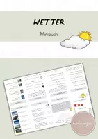 Vorschau - Arbeitsblätter - Wetter: Mein kleines Wetterbüchlein (Minibuch) - Deckblatt