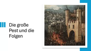 Vorschau - Präsentationen/Tafelbilder - Der Schwarze Tod: Einblick in eine dunkle Epoche – Präsentation - Deckblatt