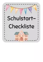 Vorschau - Bildkarten - Checkliste für den Schulstart vor Acht - Seite 1