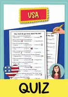 Vorschau - Arbeitsblätter - USA Quiz (Englisch) - Deckblatt