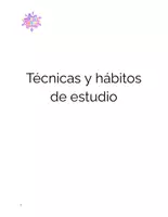 Vista previa - Refuerzo / NEE / Materiales de apoyo - Técnicas y hábitos de estudio: taller, material de apoyo. - página 1