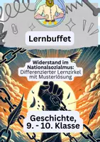 Vorschau - Arbeitsblätter - Widerstand im Nationalsozialmus Lernbuffet - Deckblatt