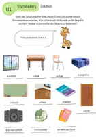 Vorschau - Arbeitsblätter - Worksheet topic classroom items (More1! - Unit 1) - Seite 1