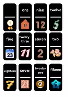 Vorschau - Spiele - Domino with numbers one to twenty-five - Deckblatt