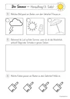 Vorschau - Arbeitsblätter - Die vier Jahreszeiten - Hörauftrag "Sommer" (Kl. 2/3) - Seite 3