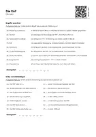 Vorschau - Arbeitsblätter - Die RAF - Lückentext und Übungen - Seite 1
