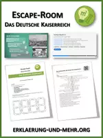 Vorschau - Stationenlernen - Escape-Room - Das Deutsche Kaiserreich - Deckblatt
