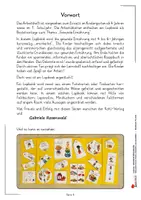 Vorschau - Mal- und Bastelvorlagen - Lapbook Gesunde Ernährung | Ernährungspyramide, Vitamine, Nährstoffe, Obst, Gemüse, Basteln | Sachunterricht Kindergarten Grundschule ab 4 Jahren - Seite 3