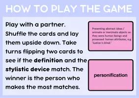 Vorschau - Spiele - Find a match - Stylistic and Rhetorical Devices - Seite 1