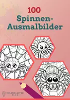 Vorschau - Mal- und Bastelvorlagen - 100 🕷️ Spinnen-Ausmalbilder für Kinder - Deckblatt