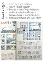 Vorschau - Arbeitsblätter - Unsere "Geschafft! / Erfolge Wand - Growth Mindset / Wachstumsdenken - Seite 2