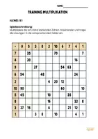 Vorschau - Arbeitsblätter - Das kleine Einmaleins rechnen: Hunderterfeld - Deckblatt