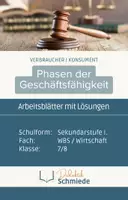 Vorschau - Arbeitsblätter - Phasen der Geschäftsfähigkeit - Arbeitsblätter und Lösungen - Deckblatt