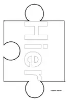 Vorschau - Mal- und Bastelvorlagen - Gemeinschaftsbild / Puzzle - Hier lernt Klasse 1a / 3c ... - Seite 2