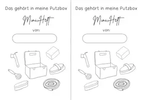 Vorschau - Arbeitsblätter - Reitpädagogik: Pferd Putzen Mini Heft Putzbox Freebie - Seite 1