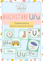Vorschau - Poster - Buchstabeneinführung U - Bildkarten - Deckblatt
