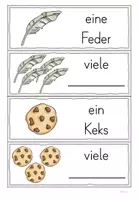 Vorschau - Bildkarten - Mehrzahlbildung von Nomen, Nomen in der Mehrzahl | Legekarten - Seite 3