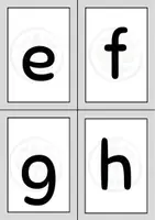anteprima - Flashcard - FLASHCARD ALFABETO : stampatello minuscolo - Pagina 3