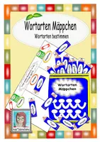 Vorschau - Arbeitsblätter - Wortarten Mäppchen Sparpaket, Wortarten erkennen und bestimmen. Mäppchen blau, grün, rot, lila - Seite 1