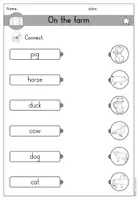 Vorschau - Arbeitsblätter - Farm animals Bauernhoftiere Arbeitsblatt differenziert - Englisch - Seite 2