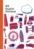 anteprima - Materiale per pittura e bricolage - Copertina per il quaderno di inglese - Pagina di copertina