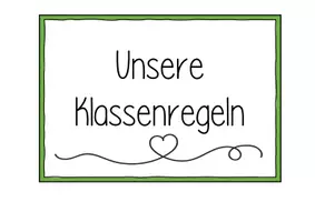 Vorschau - Poster - Klassenregeln mit Vertrag zum Unterschreiben - Seite 1