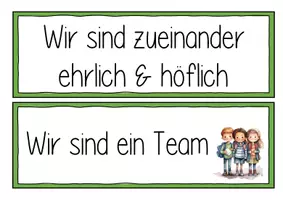 Vorschau - Poster - Klassenregeln mit Vertrag zum Unterschreiben - Seite 2