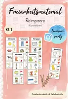 Vorschau - Spiele - Freiarbeit: Reimpaare - Klammerkarten (Kl. 1) - Deckblatt