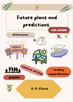 Vorschau - Arbeitsblätter - Future plans and predictions with solutions (if-clauses) - 4 Kompetenzen - Deckblatt