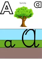 anteprima - Materiale di supporto/inclusione - Alfabetiere murale: 4 caratteri con rigatura colorata. - Pagina 3